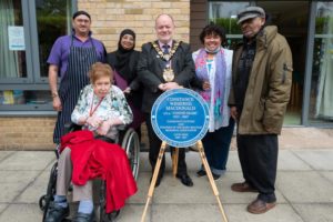 Connie Mark Blue Plaque